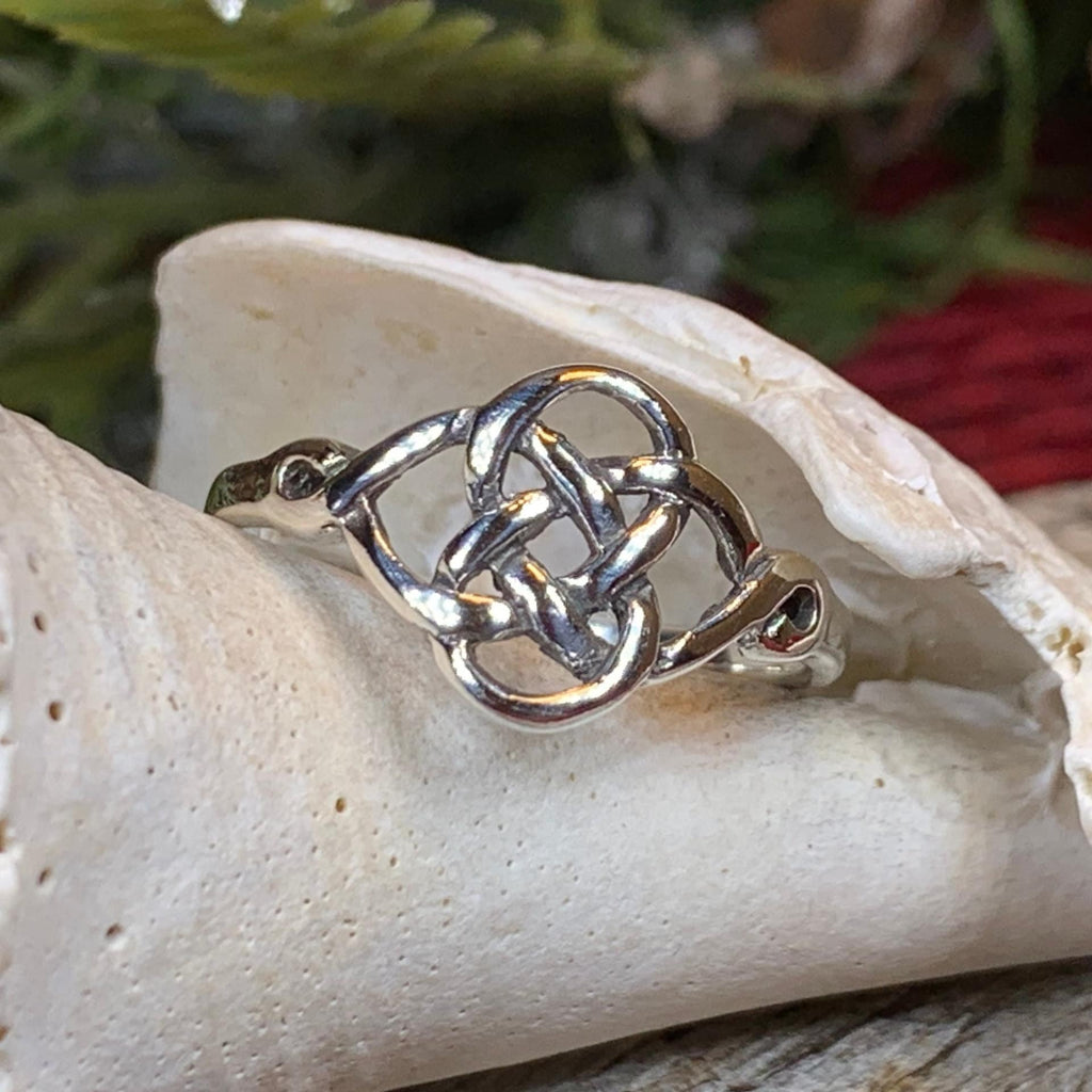 Elenora Celtic Knot Ring in Sterling Silver