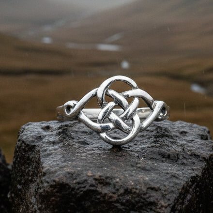 Elenora Celtic Knot Ring in Sterling Silver