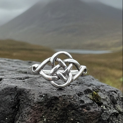 Elenora Celtic Knot Ring in Sterling Silver