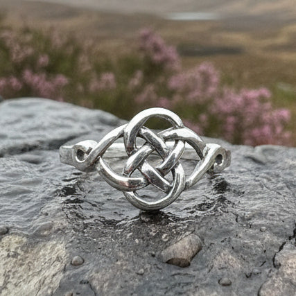 Elenora Celtic Knot Ring in Sterling Silver
