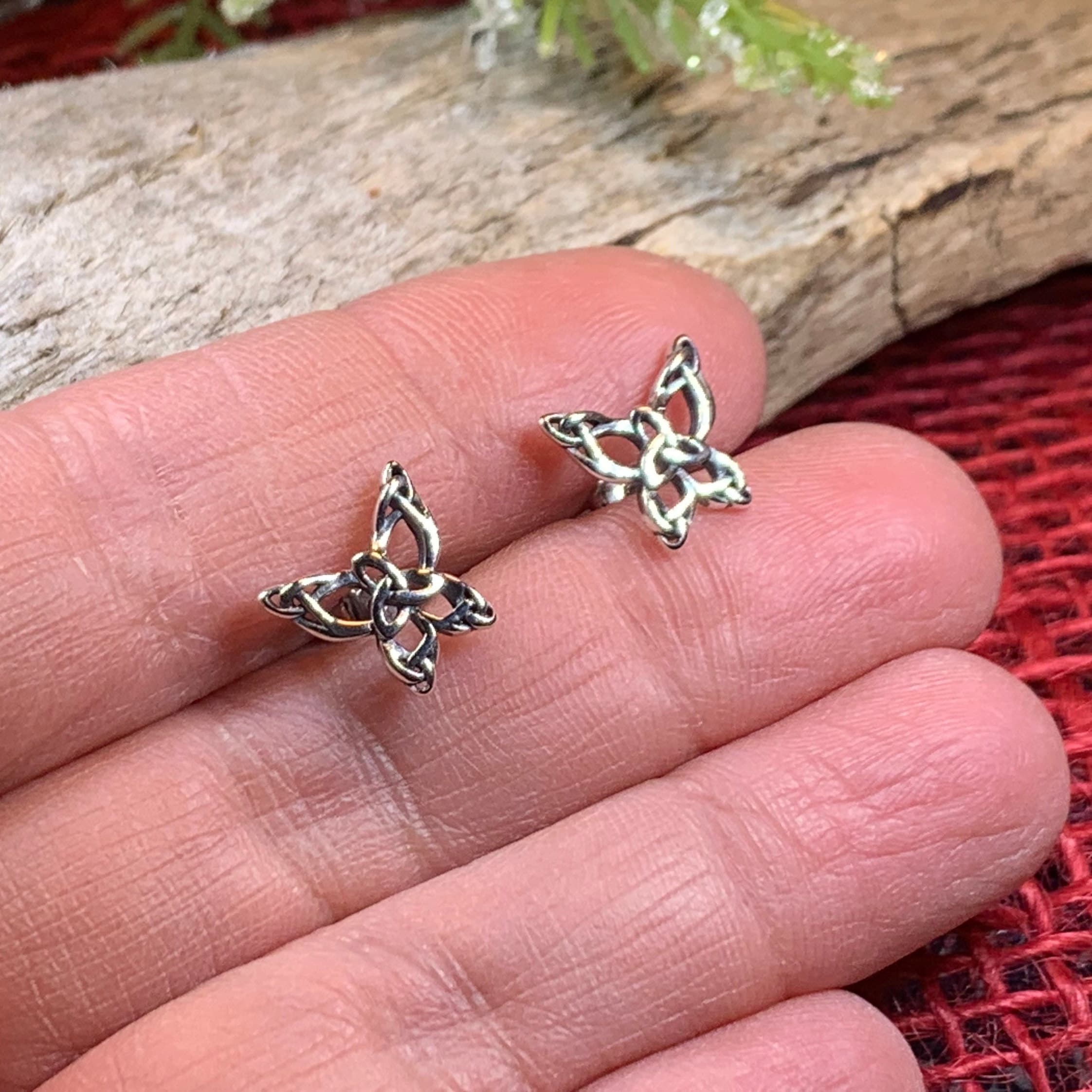 Celtic Butterfly Post Earrings