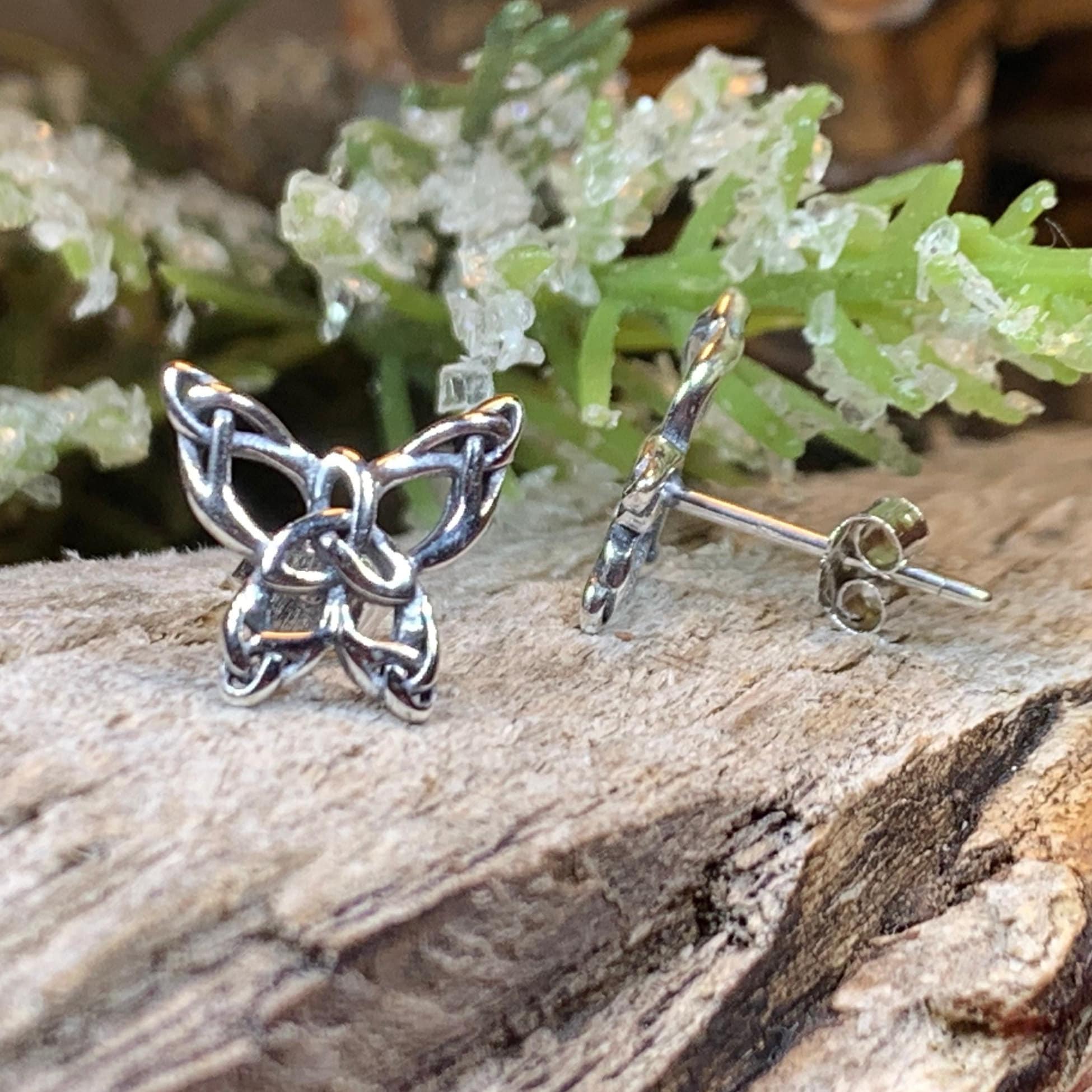 Celtic Butterfly Post Earrings