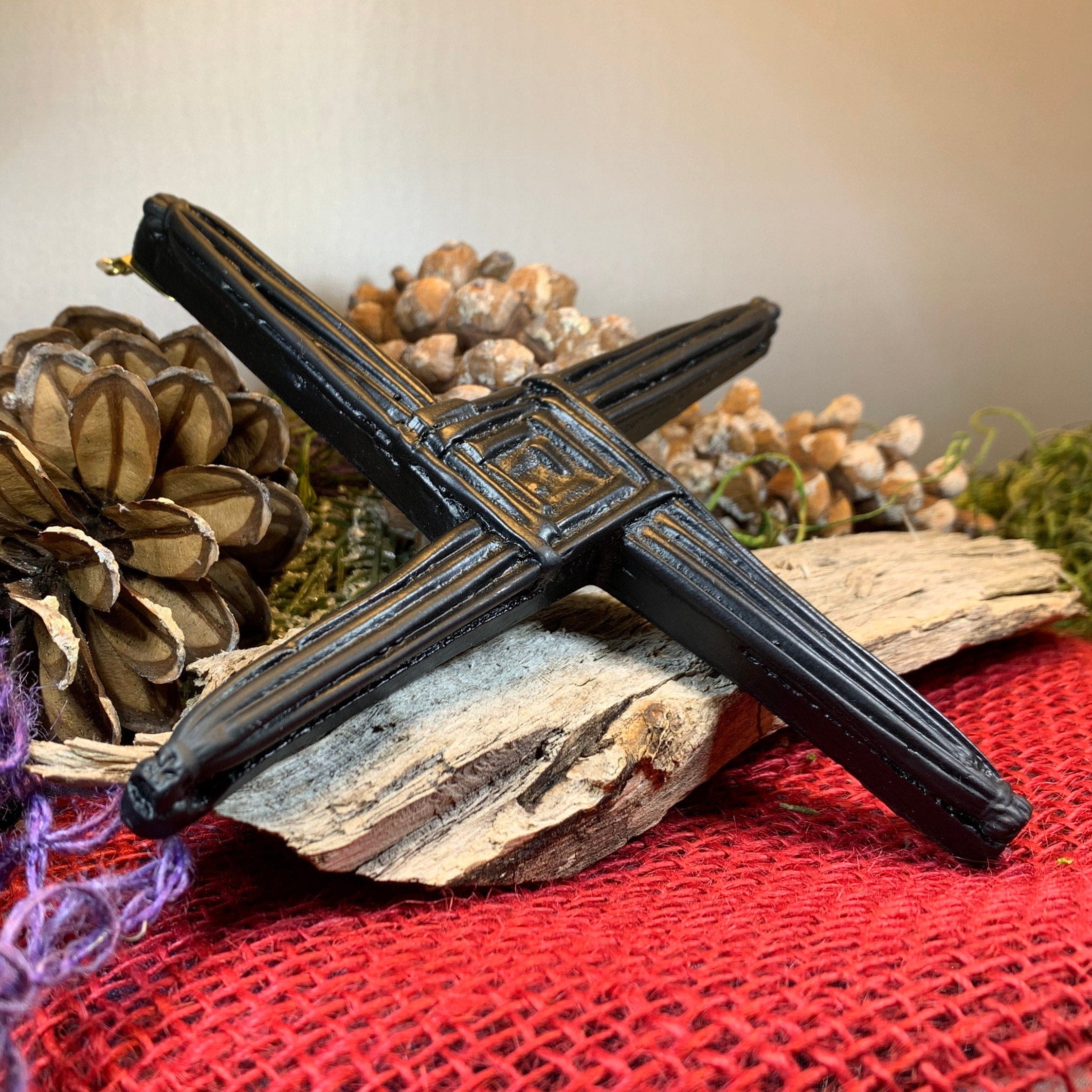 Saint Brigid's Irish Turf Celtic Cross