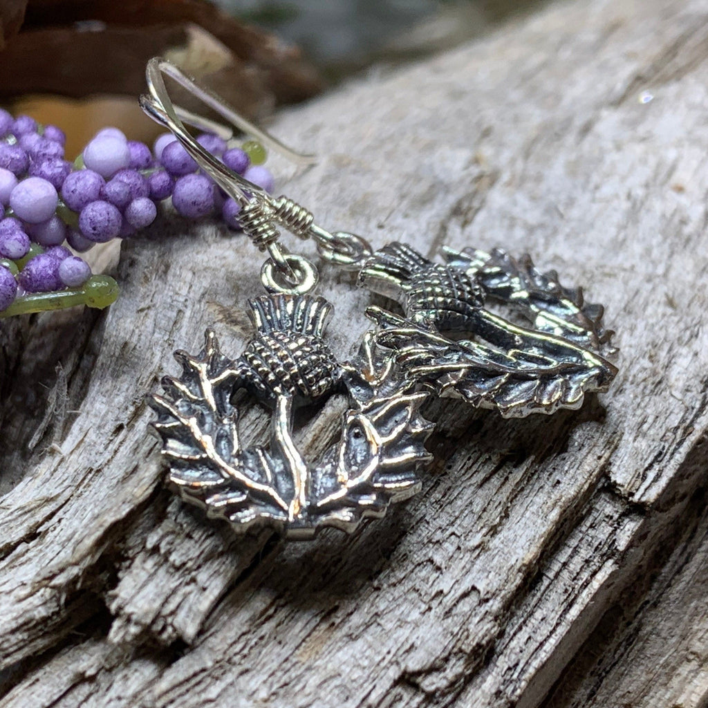 Alruna Scottish Thistle Earrings