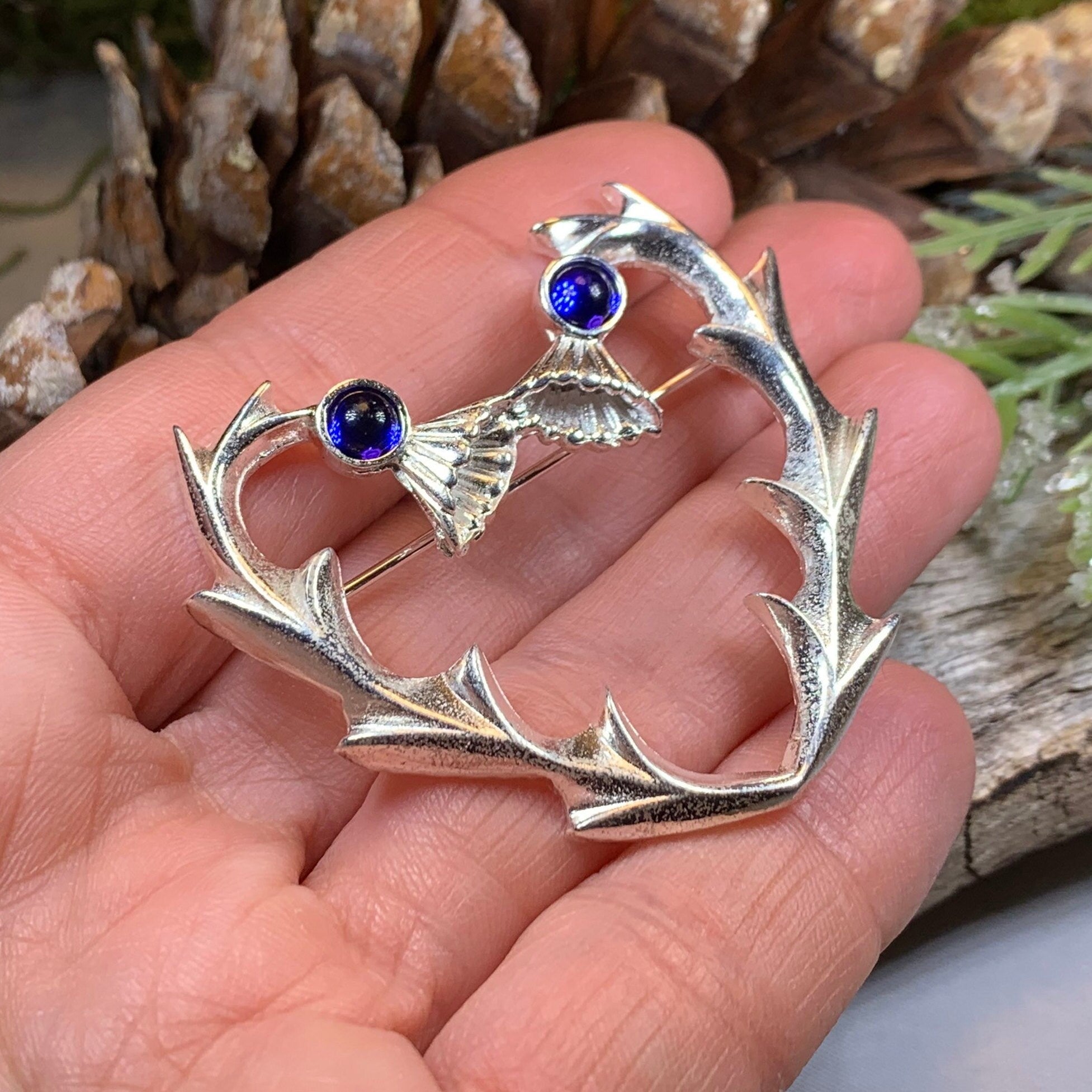 Thistle Country Fields Brooch - Handmade in Scotland