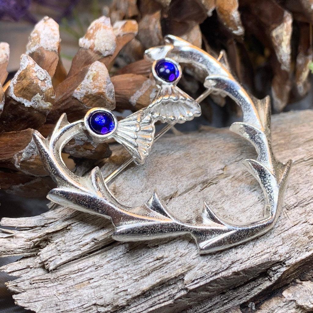 Thistle Country Fields Brooch - Handmade in Scotland