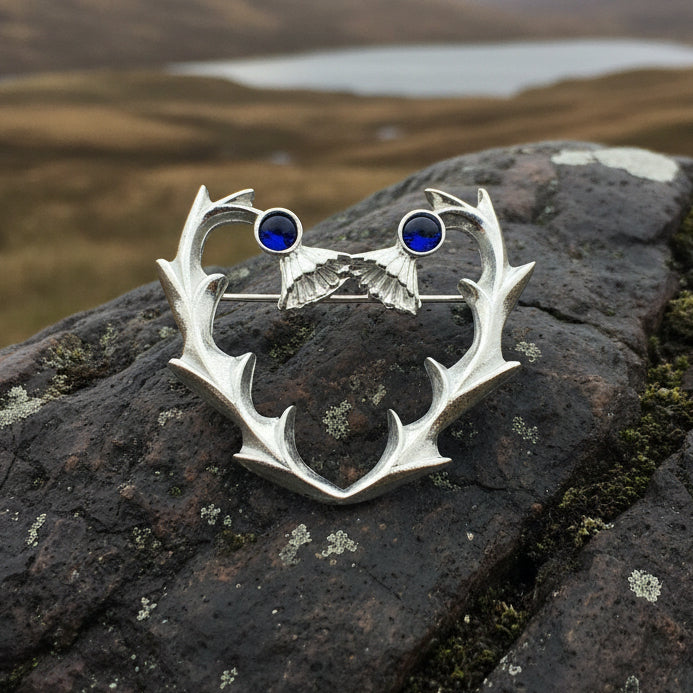 Thistle Country Fields Brooch - Handmade in Scotland