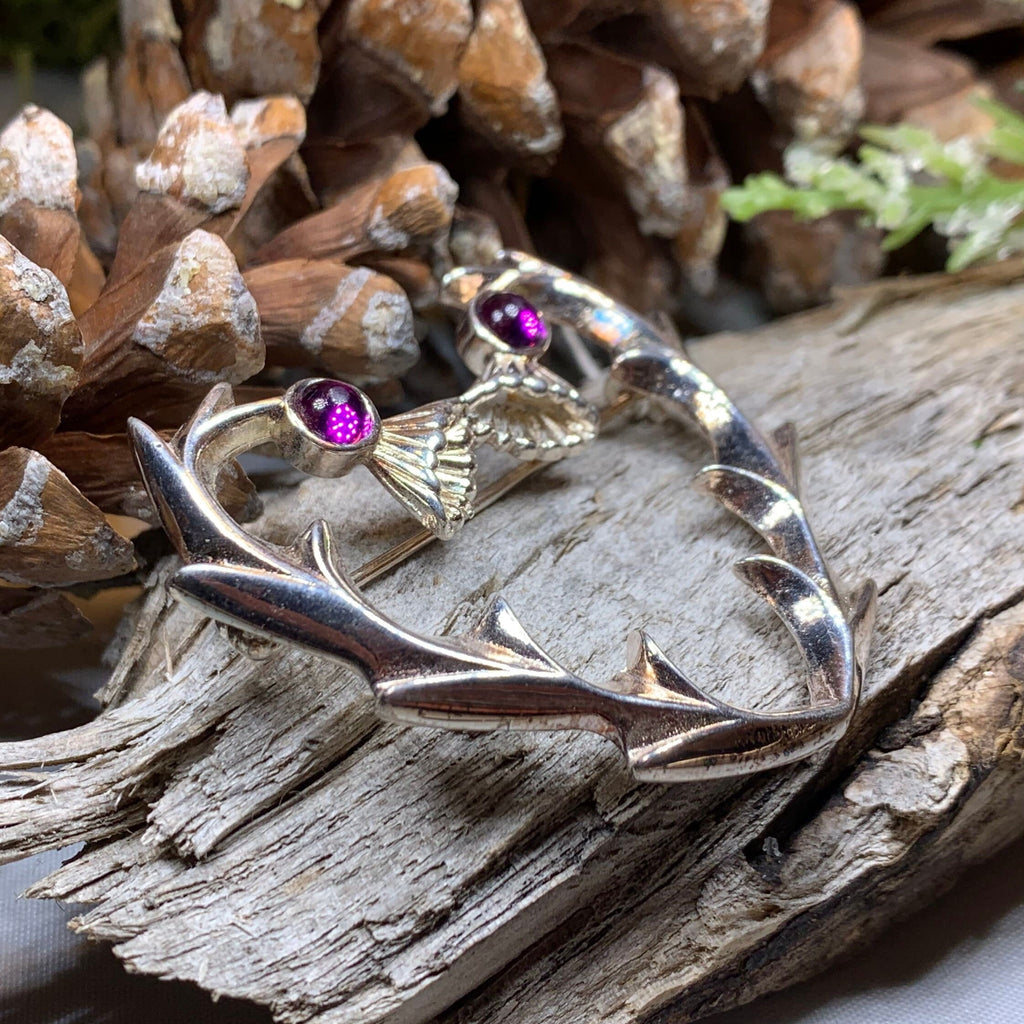 Thistle Country Fields Brooch - Handmade in Scotland