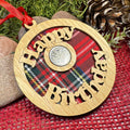 Birthday Lucky Sixpence Ornament