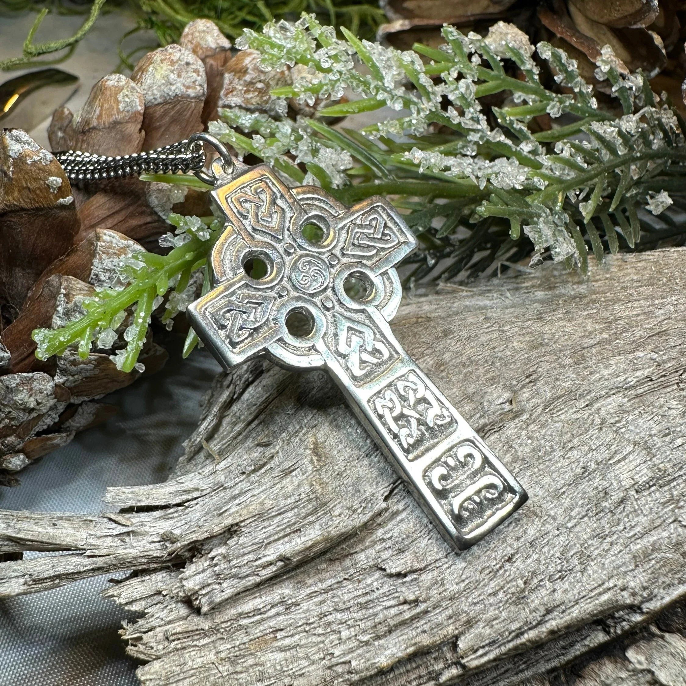 Connor Celtic Cross Necklace - Handmade in Scotland