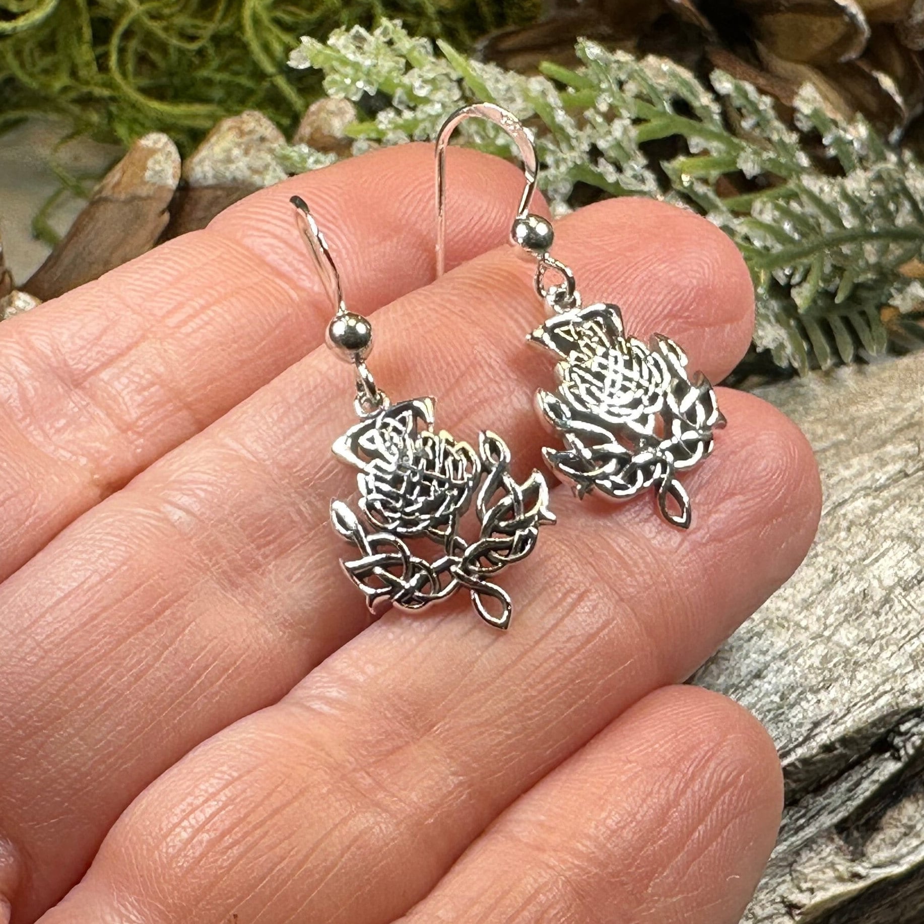 Eildon Scottish Thistle Earrings