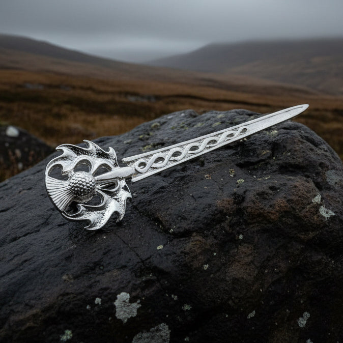 Scottish Thistle Kilt Pin