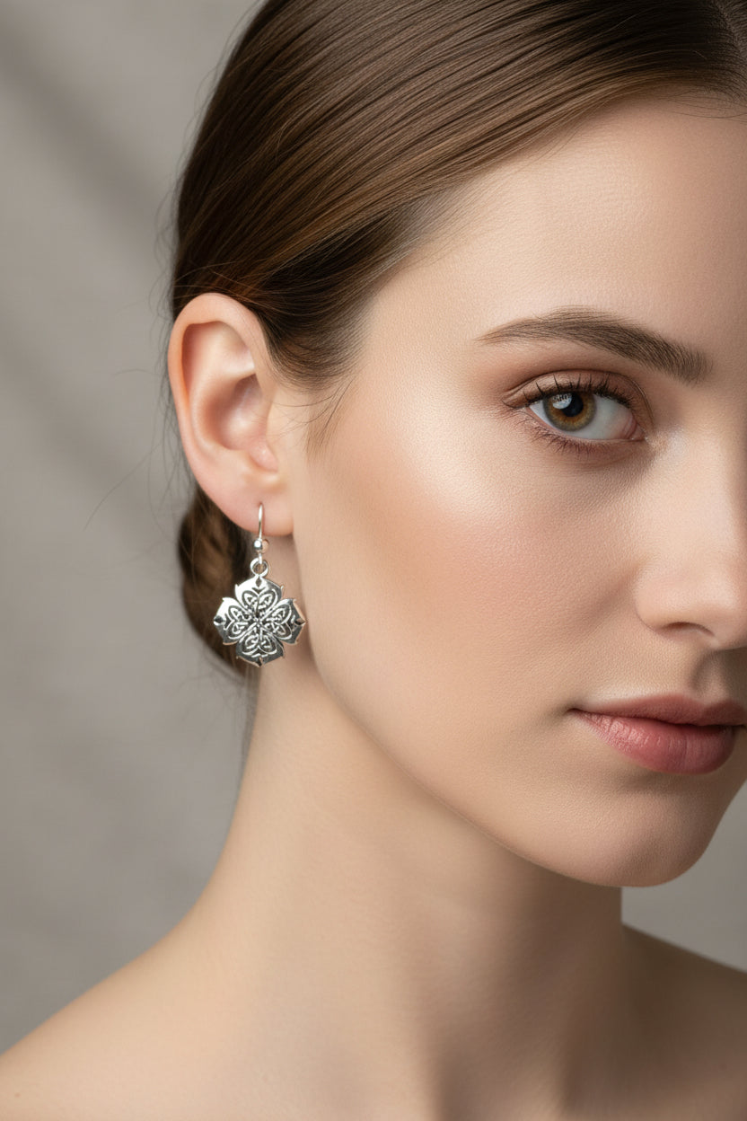 Kylie Celtic Knot Earrings in Sterling Silver