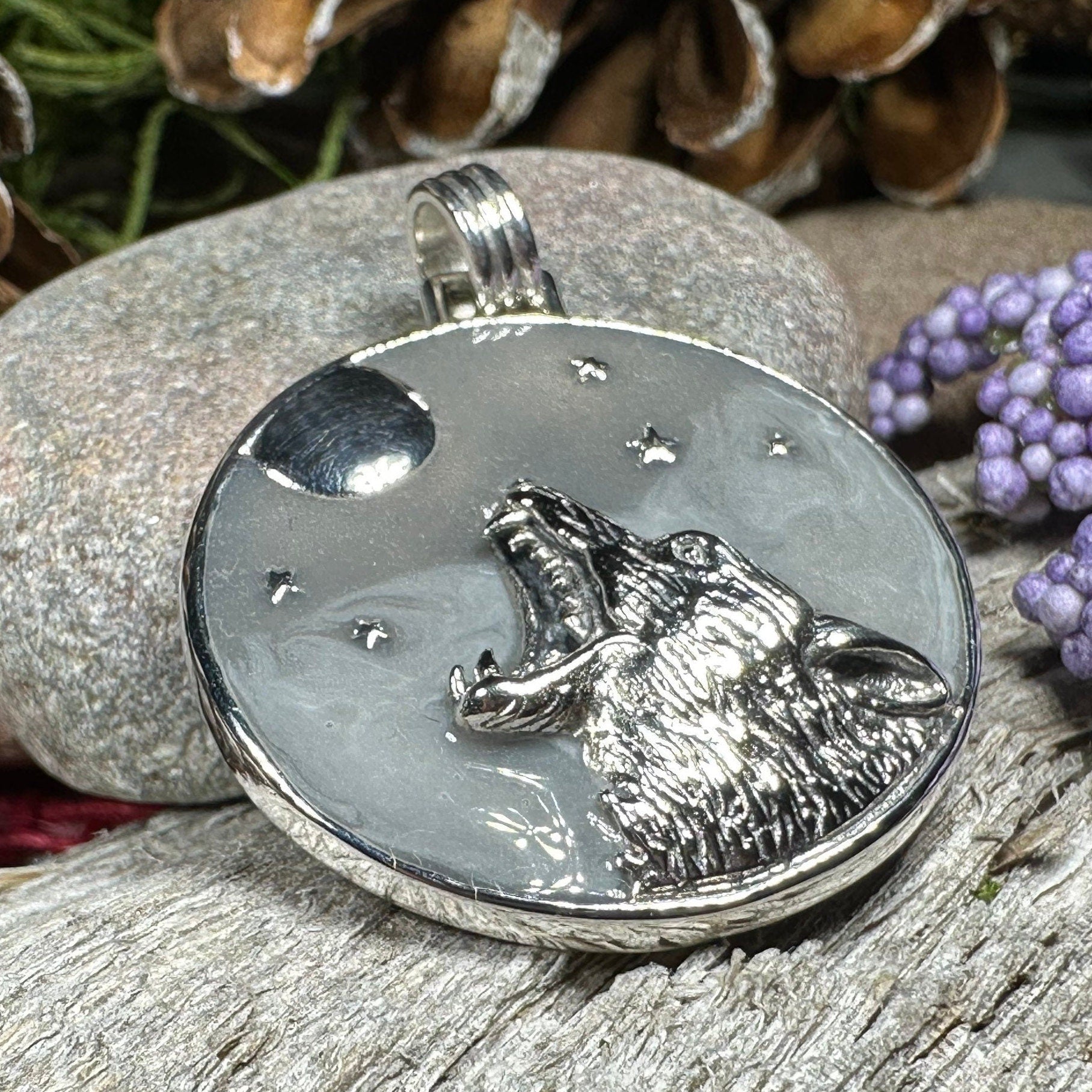 Midnight Wolf Necklace