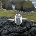 Welsh Daffodil Ring in Sterling Silver