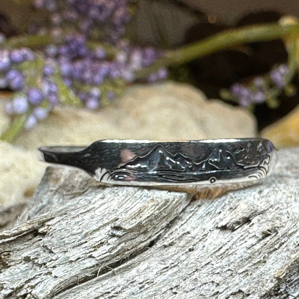 Minimalist Highland Mountain Ring