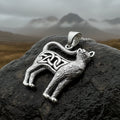 Eislyn Celtic Cat Necklace in Sterling Silver