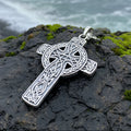 Grant Celtic Cross Necklace in Sterling Silver