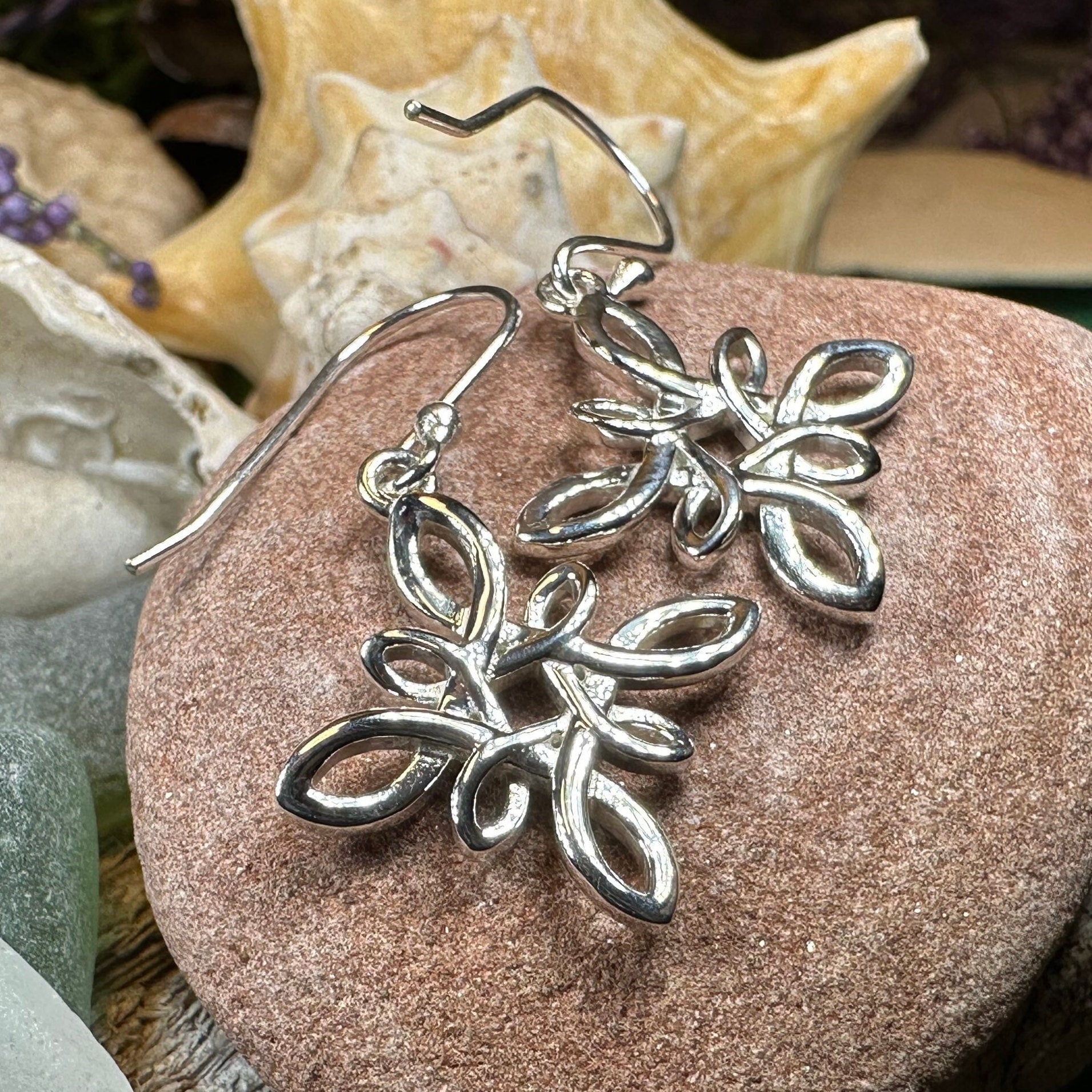 Marsic  Celtic Star Knot Earrings for Women