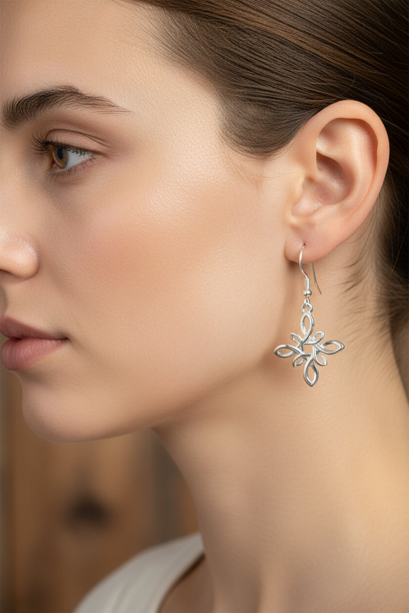 Marsic  Celtic Star Knot Earrings for Women
