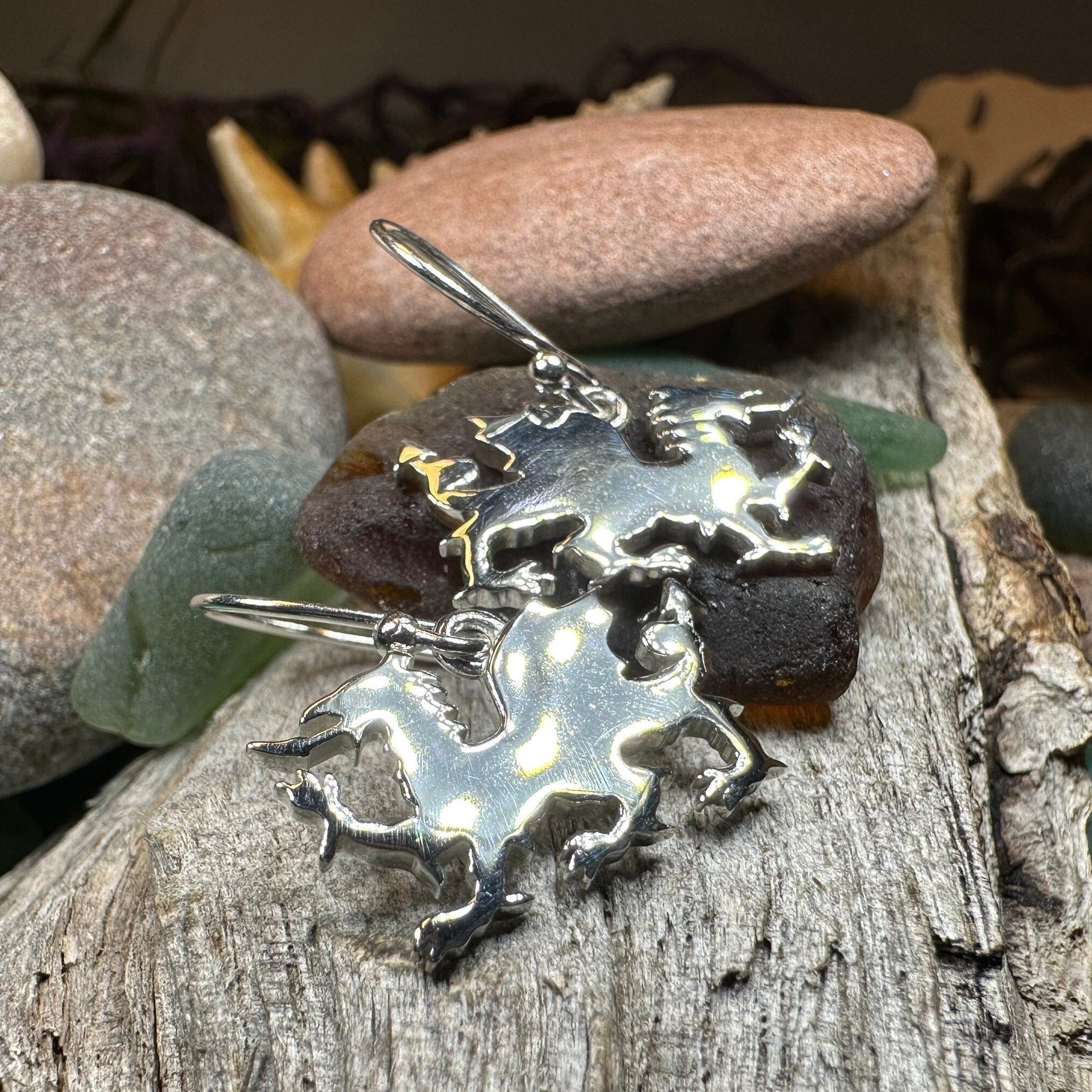 Modern Welsh Dragon Earrings for Women