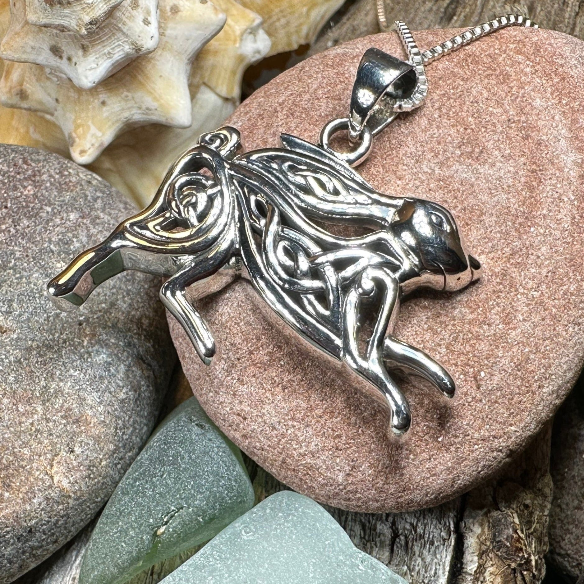Ligach Celtic Rabbit Necklace