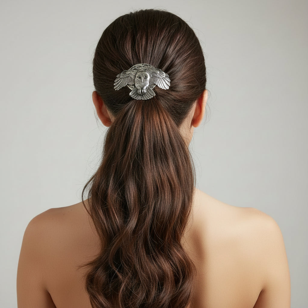 Midnight Owl Ponytail Holder for Women