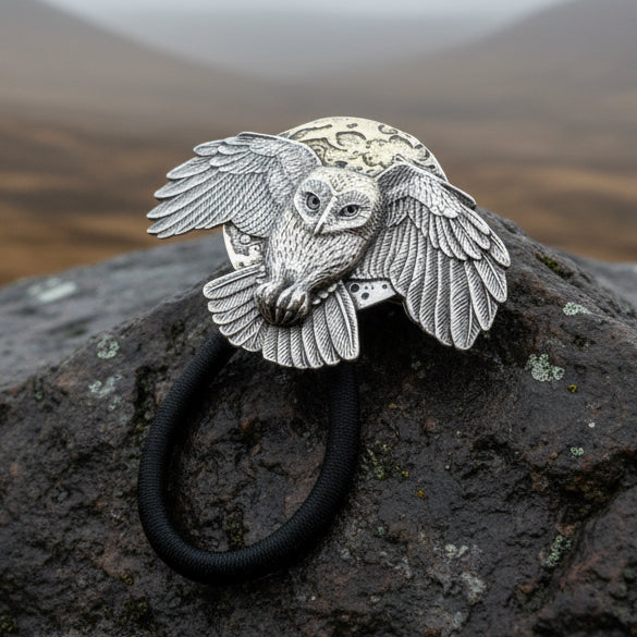Midnight Owl Ponytail Holder for Women