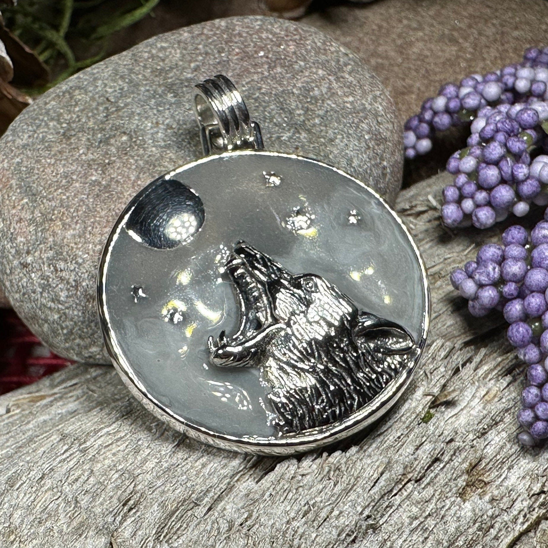Midnight Wolf Necklace