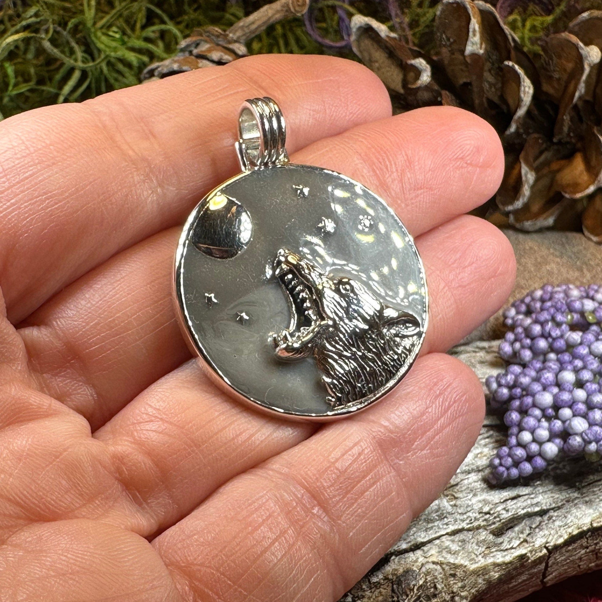 Midnight Wolf Necklace