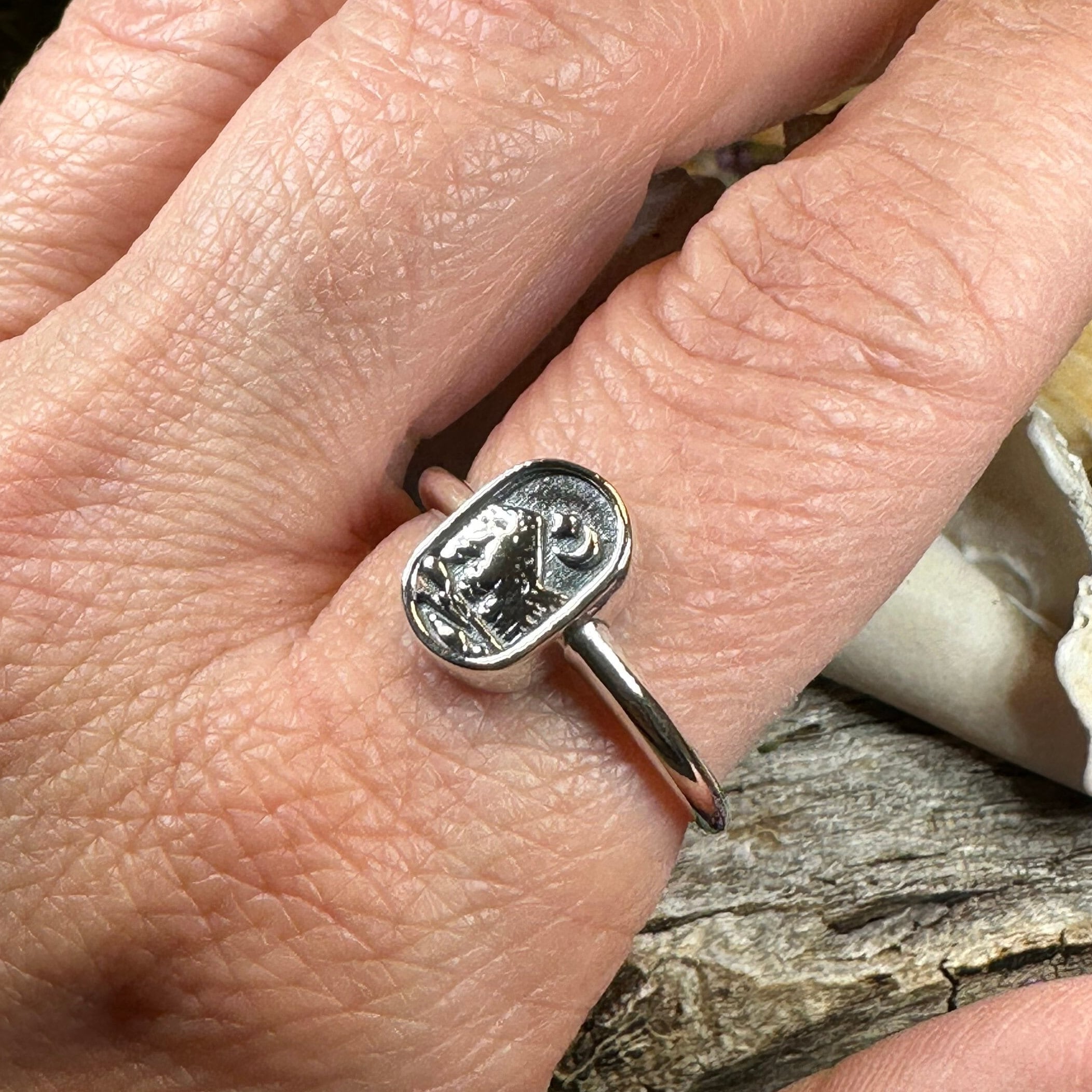 Minimalist Highland Mountain Ring