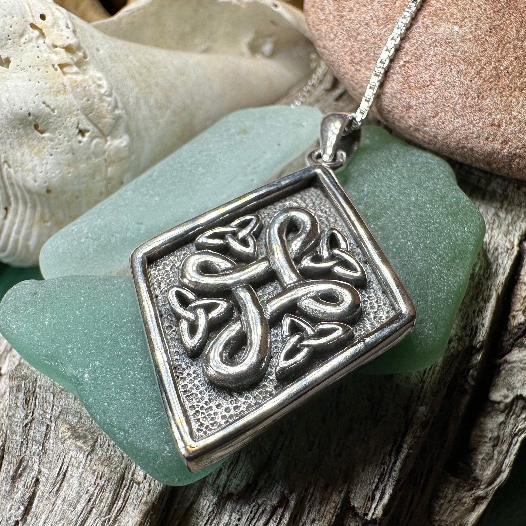 Legacy Celtic Knot Necklace in Sterling Silver