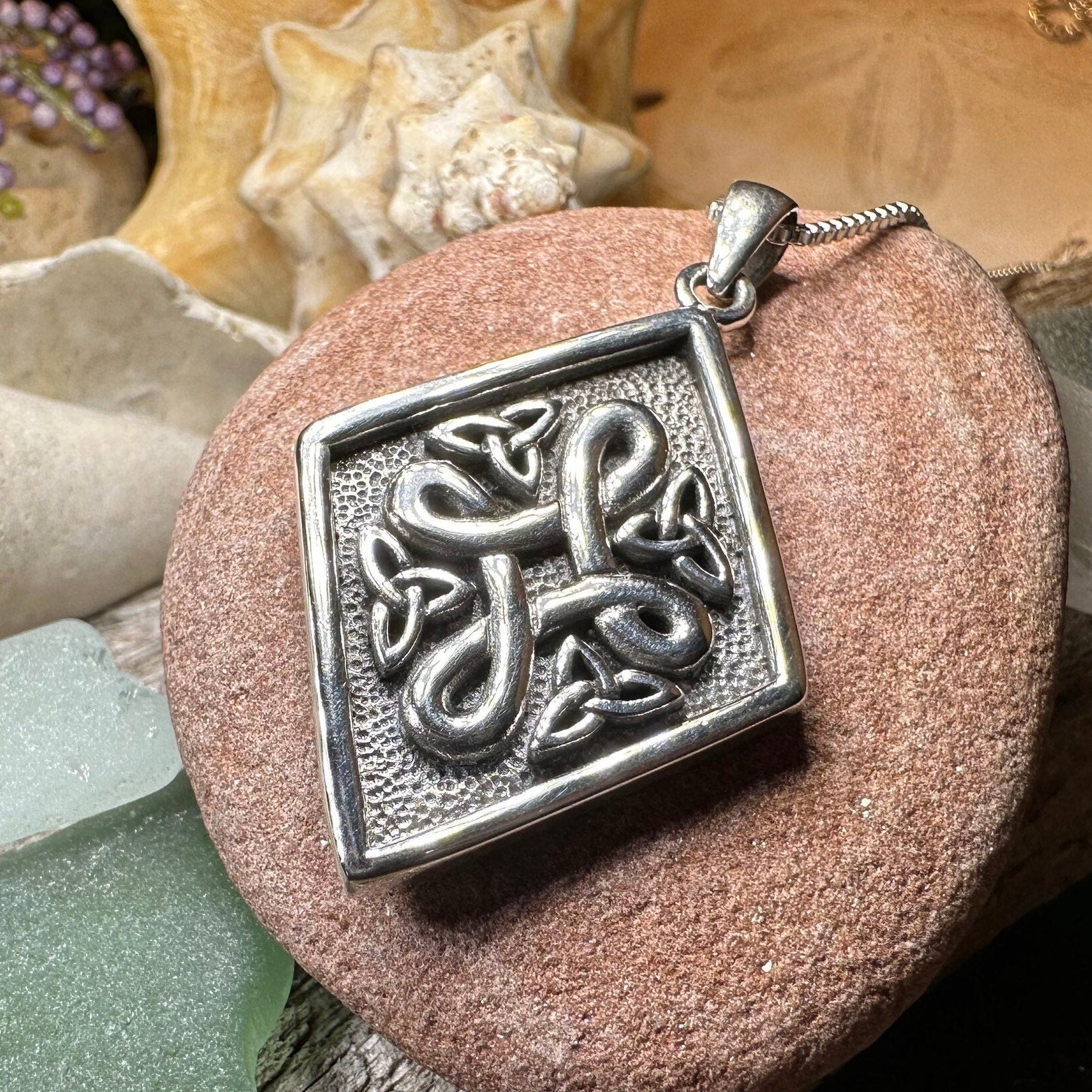 Legacy Celtic Knot Necklace in Sterling Silver