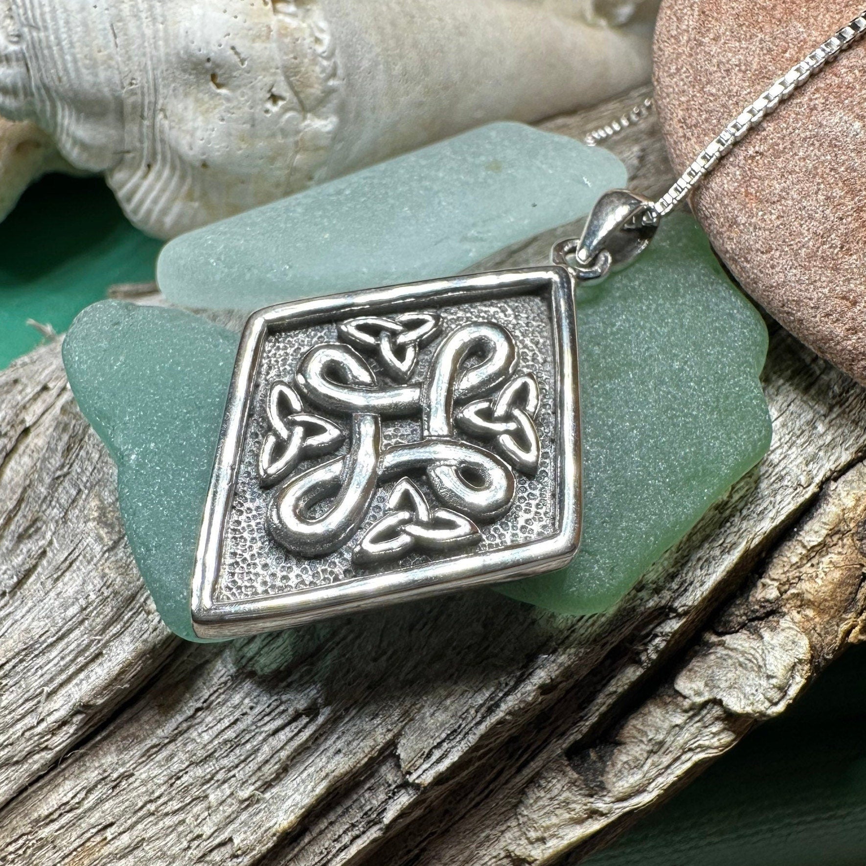Legacy Celtic Knot Necklace in Sterling Silver
