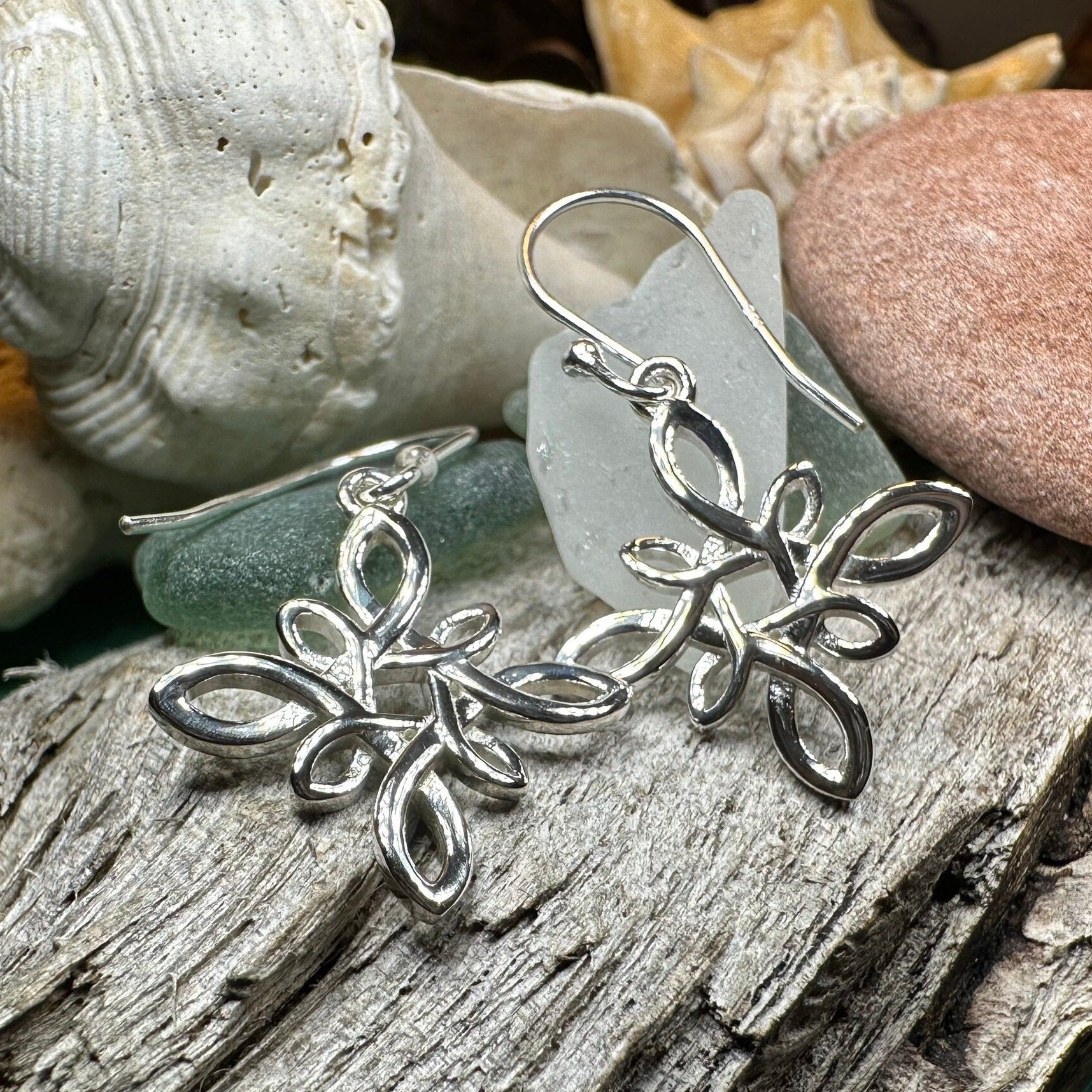 Marsic  Celtic Star Knot Earrings for Women