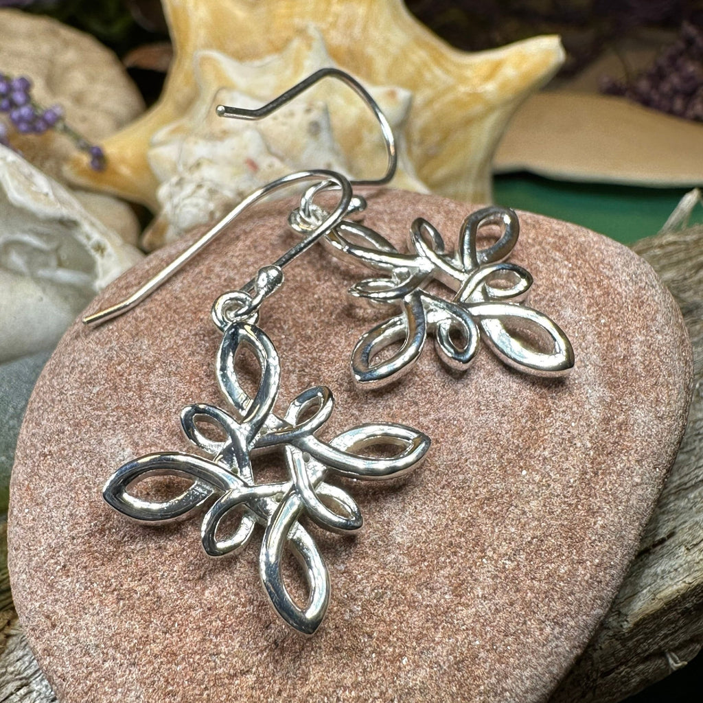 Marsic  Celtic Star Knot Earrings for Women
