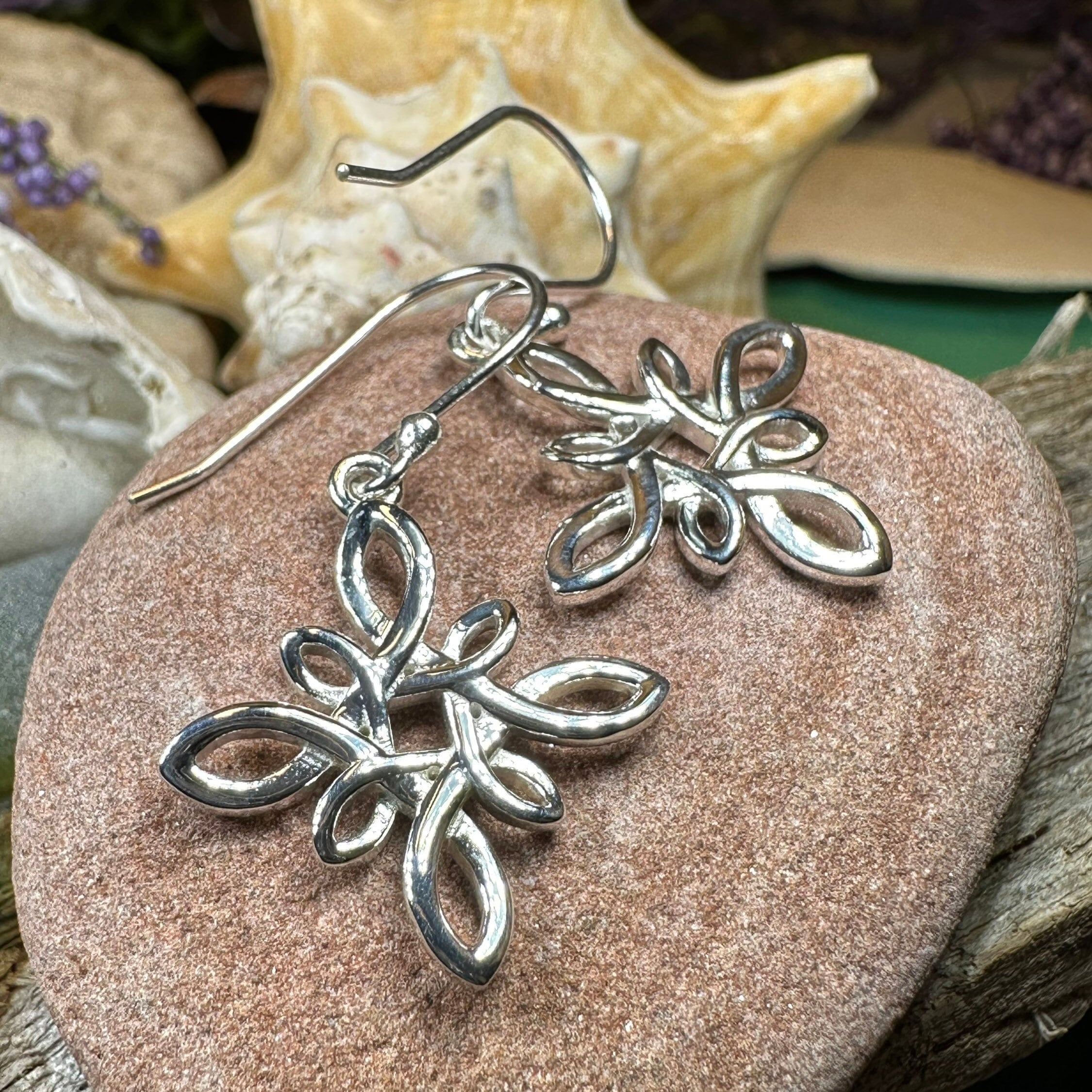 Marsic  Celtic Star Knot Earrings for Women