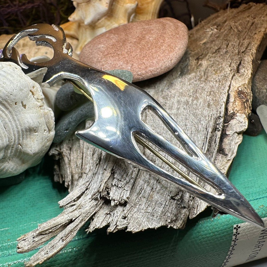 Modern Scottish Stag Kilt Pin - Handmade in Scotland