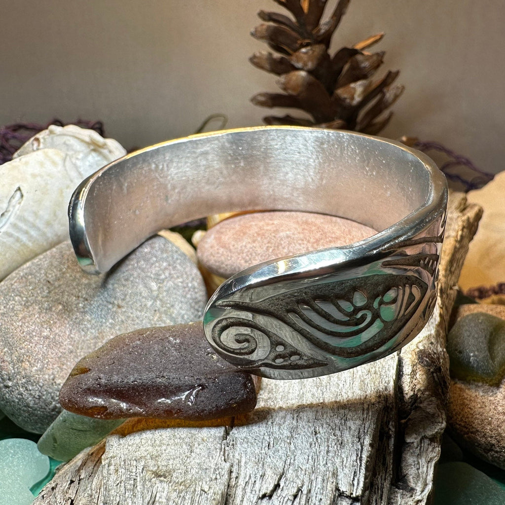 Orna Celtic Forest Cuff Bracelet - Handmade in Scotland