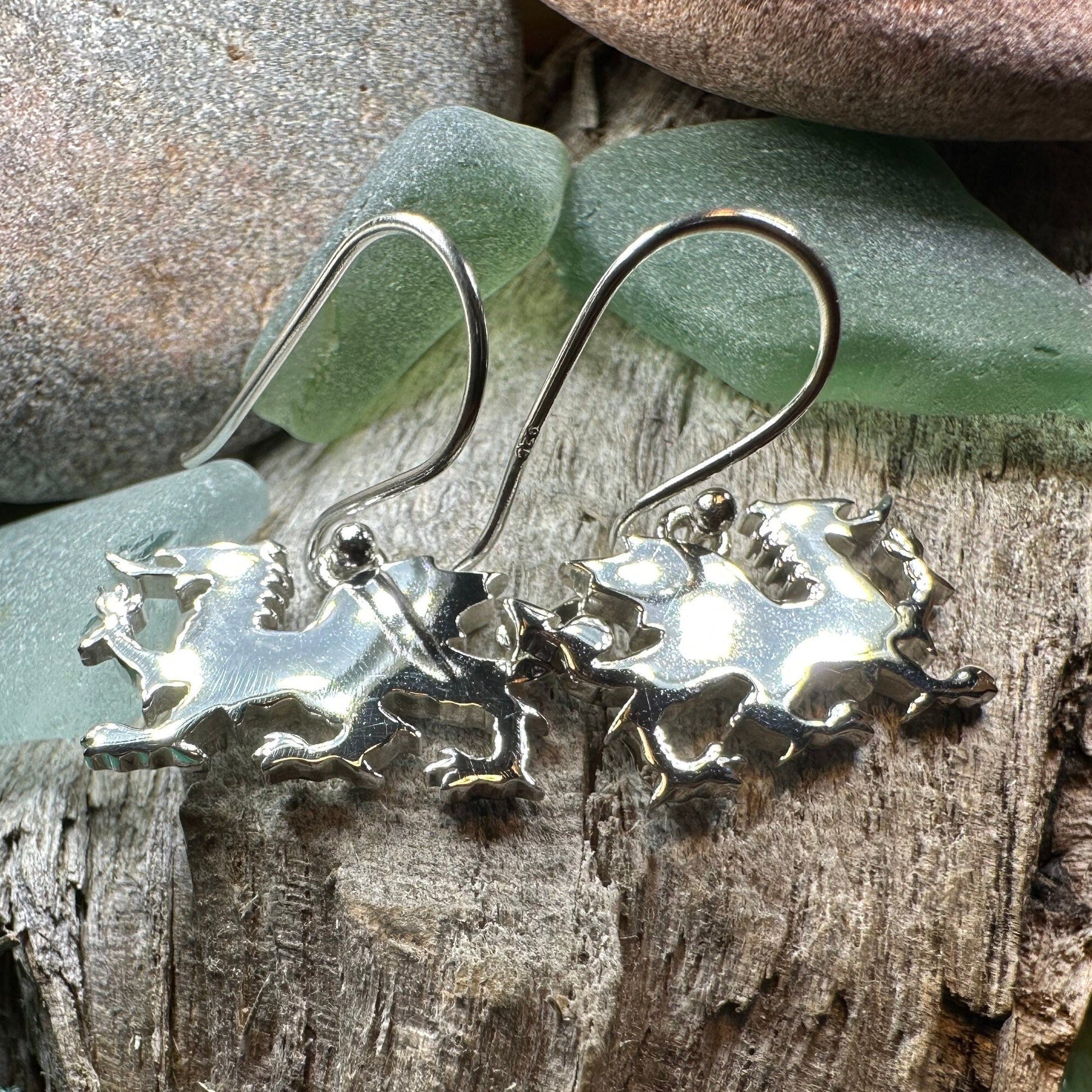 Modern Welsh Dragon Earrings for Women