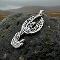 Eternal Rising Phoenix Necklace in Sterling Silver