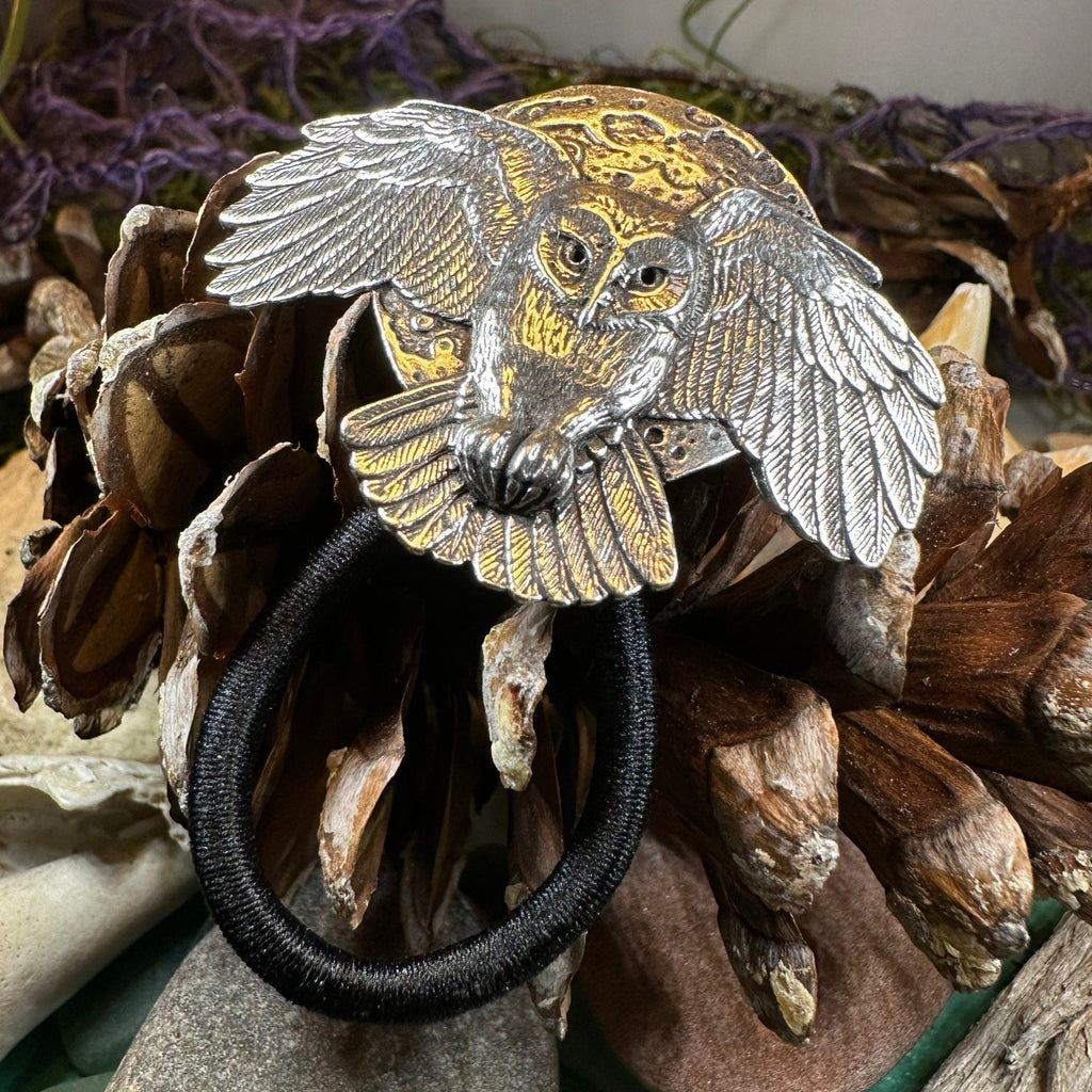 Midnight Owl Ponytail Holder for Women