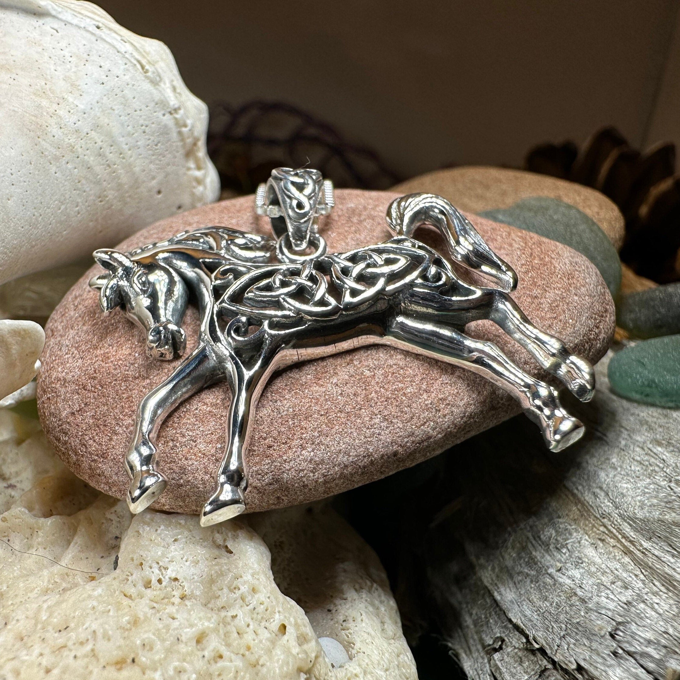 Celtic Spirit Horse Necklace
