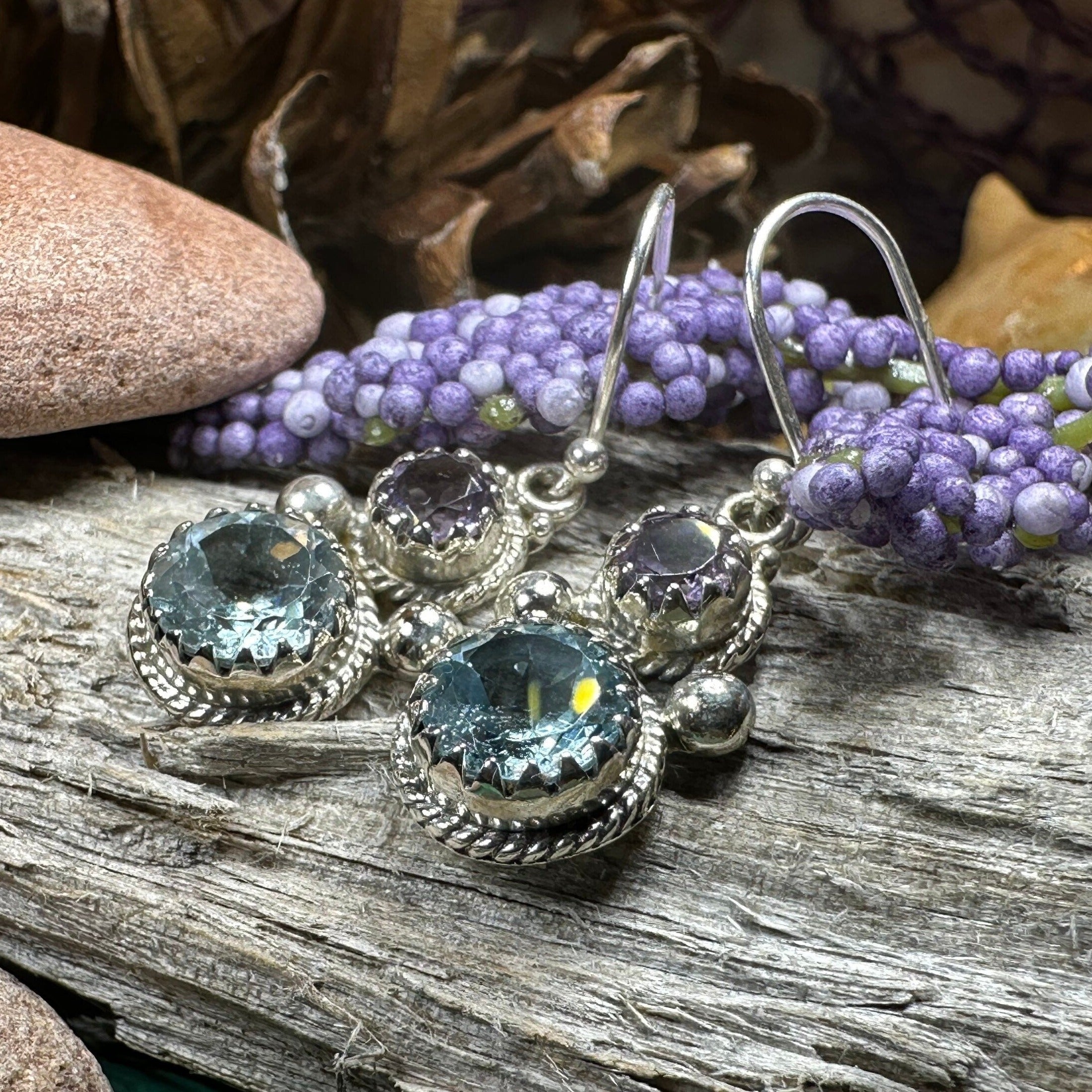 Courtly Love Amethyst Earrings for Women