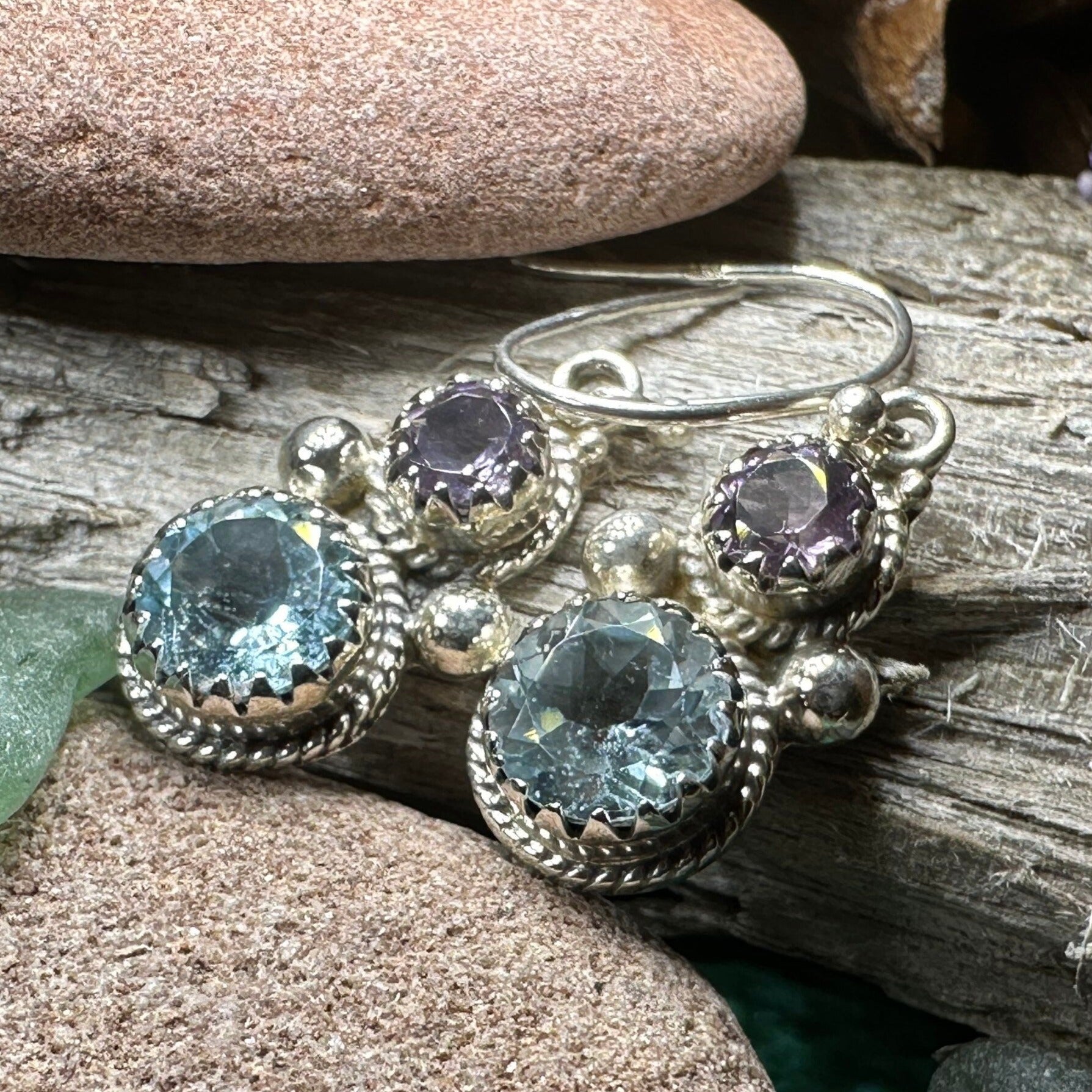 Courtly Love Amethyst Earrings for Women
