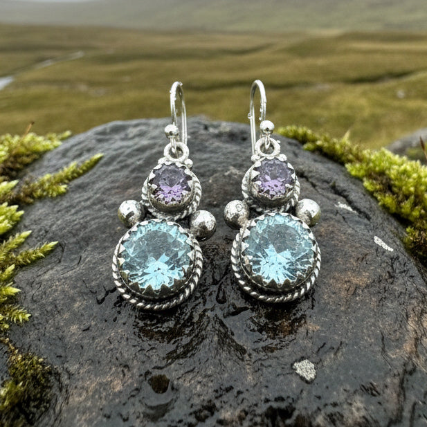 Courtly Love Amethyst Earrings for Women