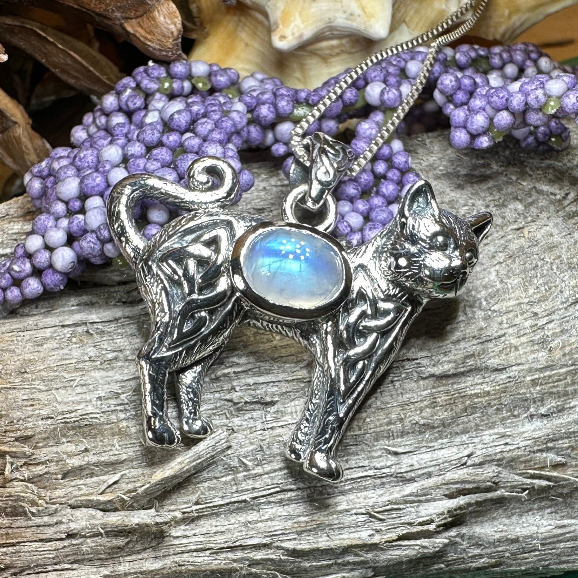 Tayla Celtic Cat Necklace