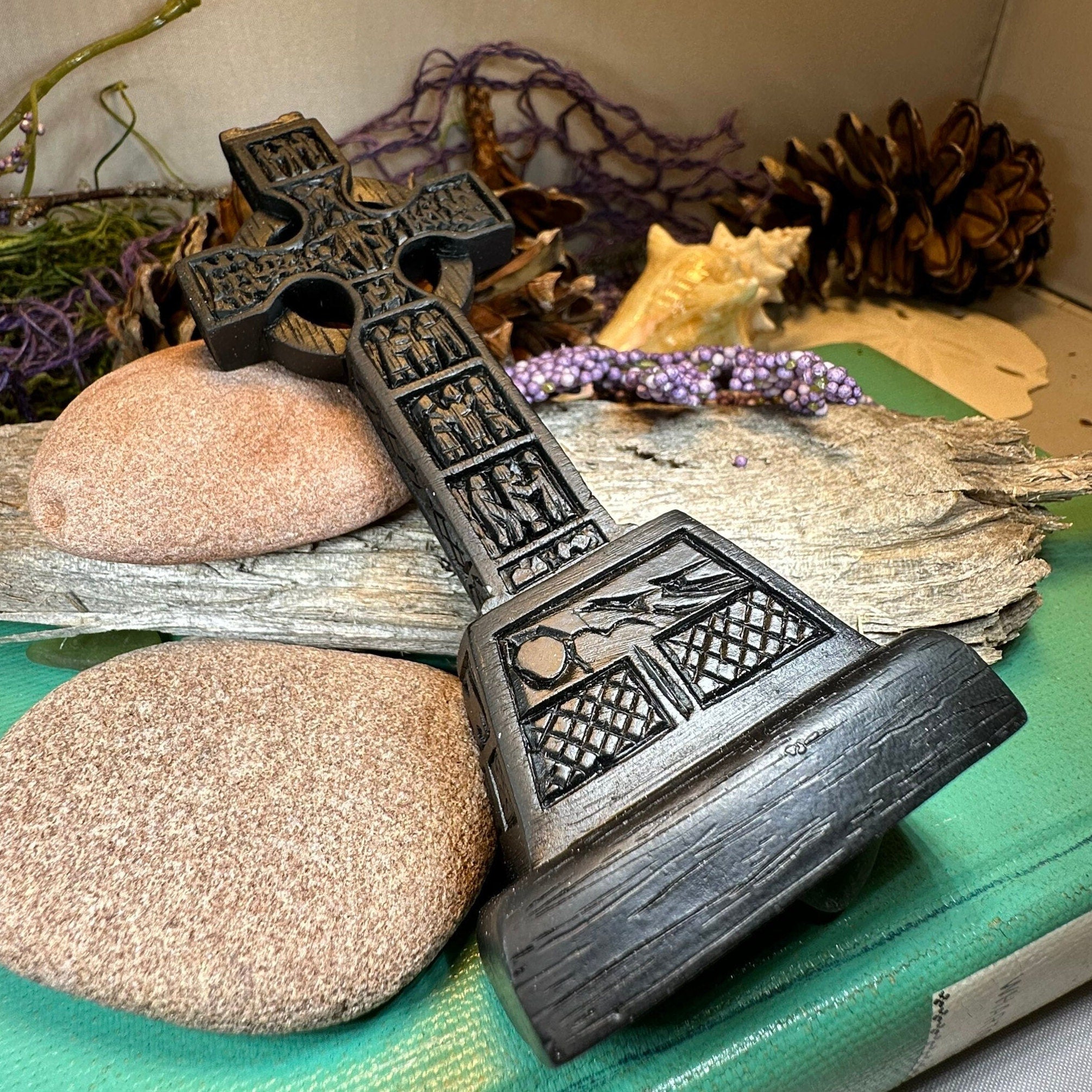 Monasterboice Celtic Turf High Cross Statue
