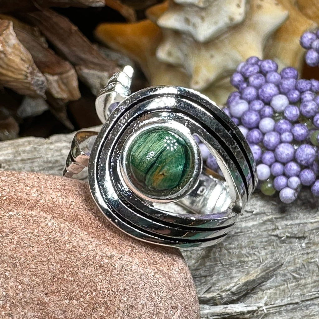 Scottish Heathergems Celtic Wrap Ring - Handmade in Scotland