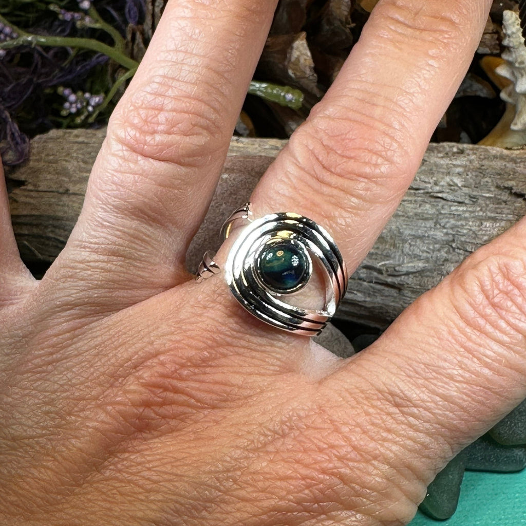 Scottish Heathergems Celtic Wrap Ring - Handmade in Scotland